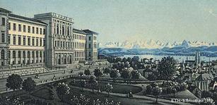 The main building of the Swiss Federal Institute of Technology by G. Semper